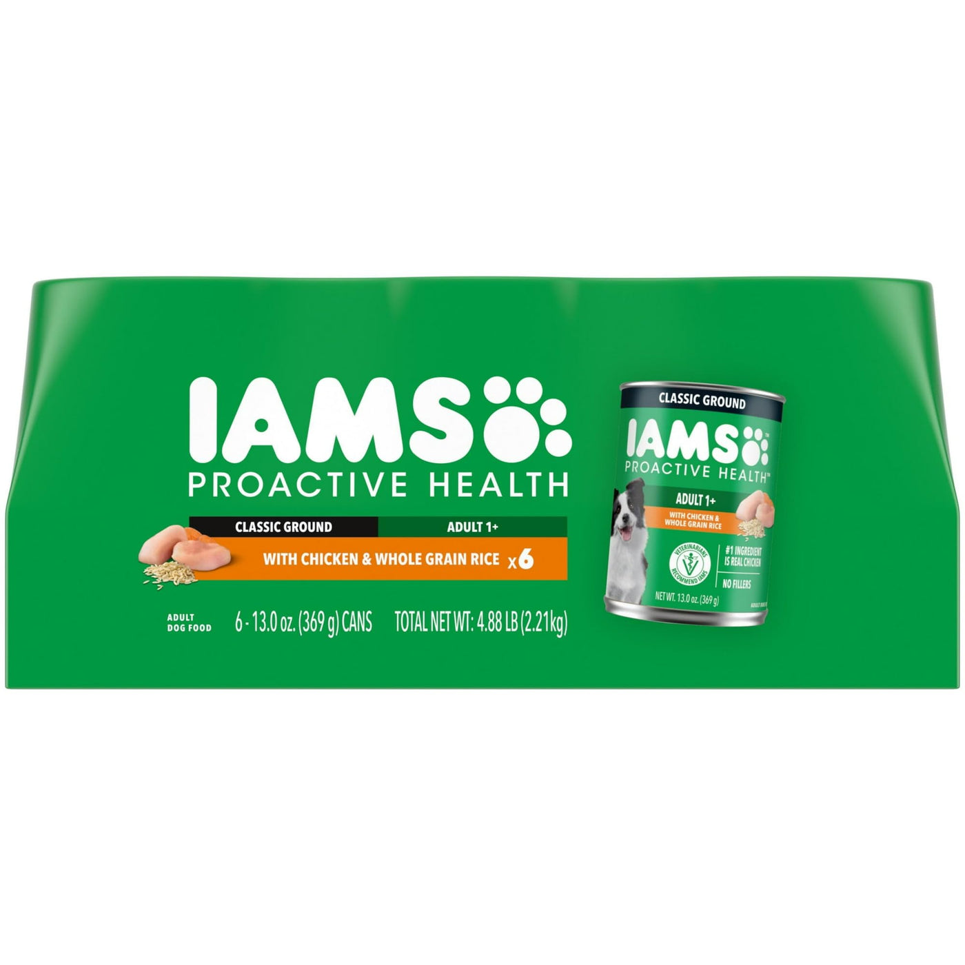 Trase A Proactive Health Chicken and Whole Grain Rice Wet Dog Food - Contains Omega 6 Fatty Acids to Support Healthy Skin and a Soft, Shiny Coat - 13 Oz Cans (6 Pack)