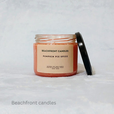 Beachfront Candle Scented Candle for Women - Aromatherapy Stress Relief Soy Wax Fragrance Candle with 65+ Hour Burn, Perfect Scented Jar Candle for Home, Men & Women (Pumpkin Pie Spice)