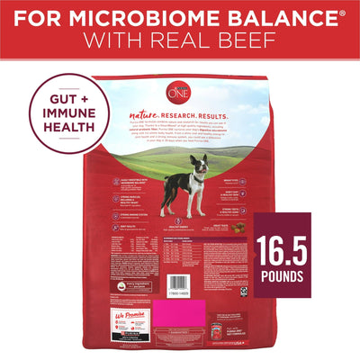 Small Bites Dry Dog Food for Adults - High Protein Beef & Rice - Complete and Balanced Nutrition That is Highly Digestible - 16.5 lb Bag