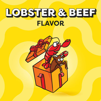 Birthday Lobster and Beef Flavor Crunchy Soft Treats for Cats - Complete and Balanced Nutrition for Adult Cats - 6.3 oz Pouch