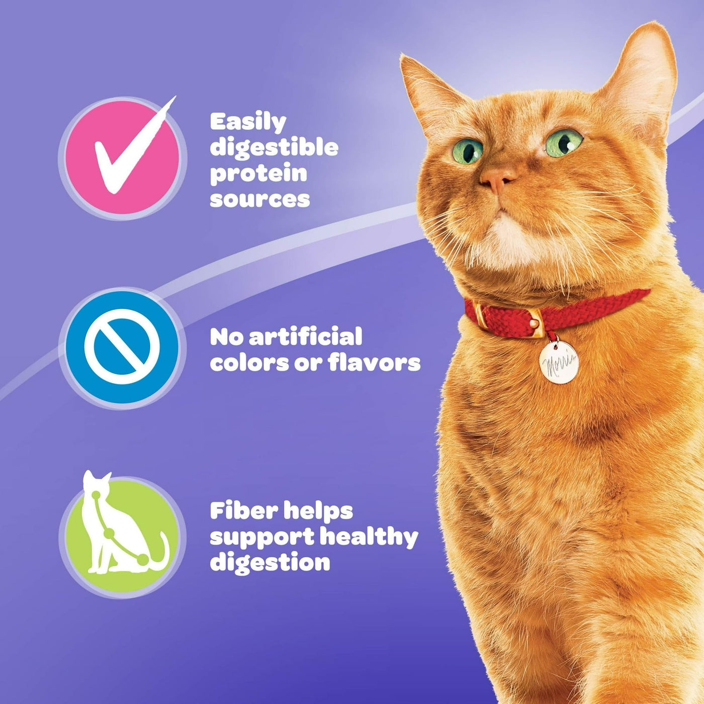 Gentle Care Dry Cat Food for Adult Cats - Delicious Flavors of Chicken and Turkey - Helps Support Digestive Health - 15.5 lb Bag