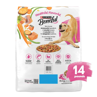 Trase A Originals with Natural Salmon Natural Dry Dog Food Formula with Added Vitamins, Minerals and Nutrients - Support Immune System Health - 14 lb Bag
