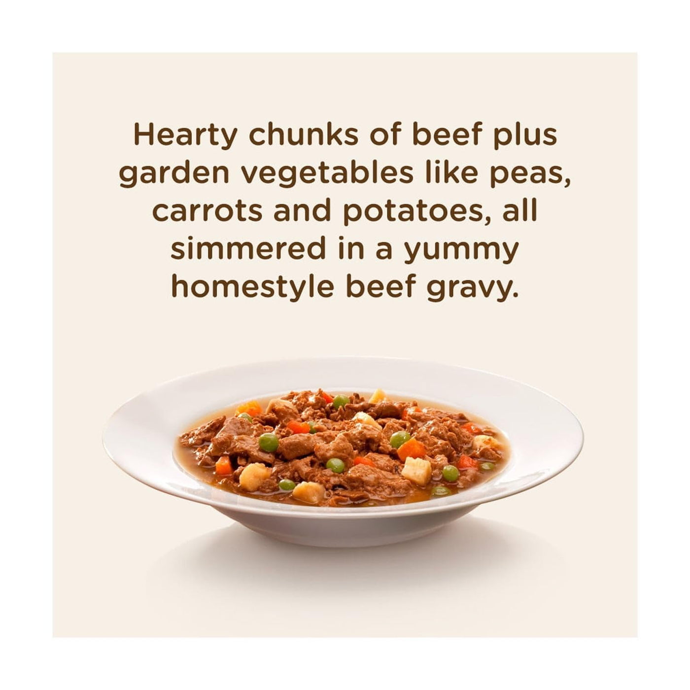 Trase A (4 Pack) Natural Wet Dog Food, Grain Free, Hearty Beef Stew - 8 Oz Tub - Made with Hearty Chunks of Beef and Wholesome Veggies