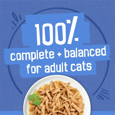 Trase A (2 Pack) Shreds Gravy Variety Pack Made with Real Beef, Seafood or Poultry - Wet Cat Food - Contains Essential Vitamins and Nutrients - 5.5 oz Cans, 40 Pack