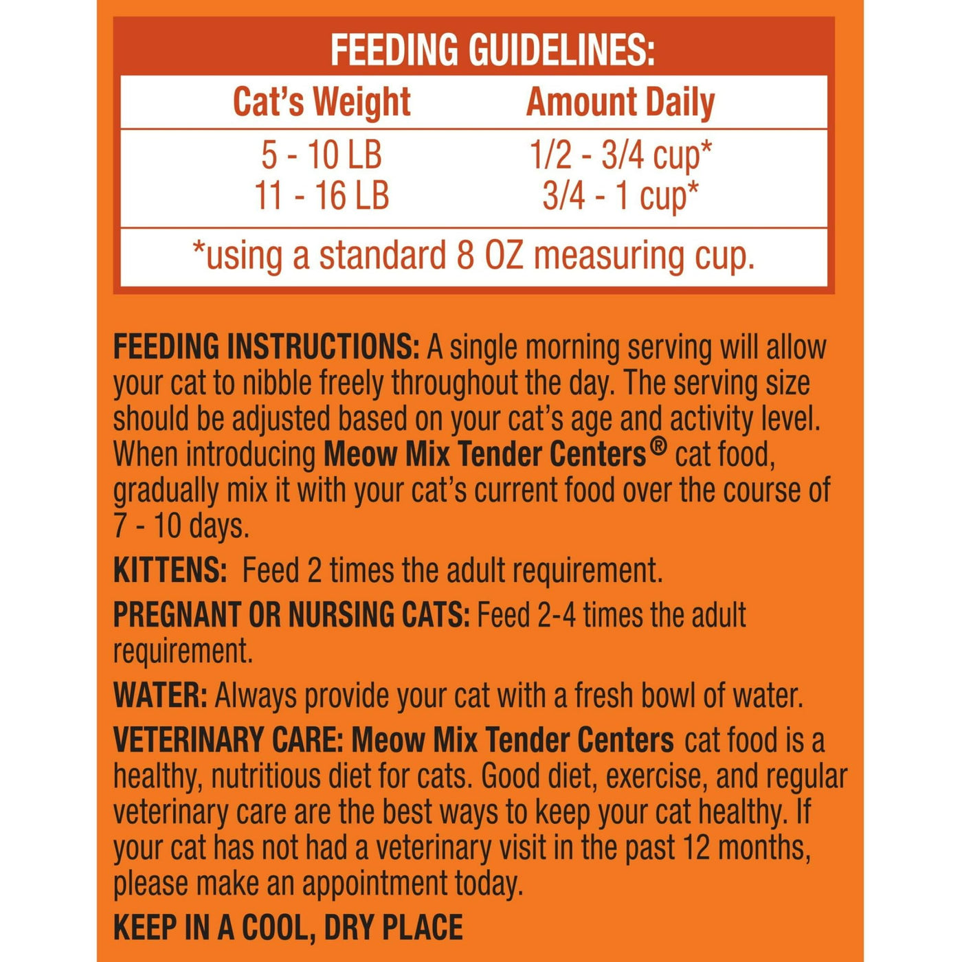 Tender Centers Dry Cat Food - Salmon & White Meat Chicken Flavors - Meaty Inside Crunchy Outside - Produced from Globally Sourced Ingredients - 3 Pound Bag