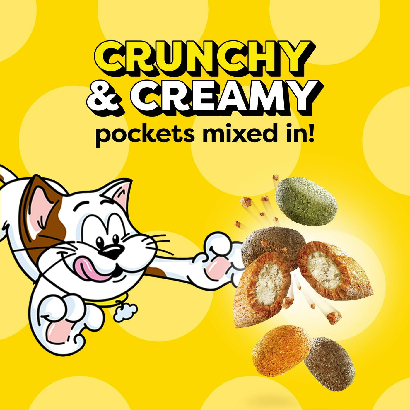Trase A Tasty Chicken Flavor Adult Dry Cat Food - Made with Real Chicken - Crunchy & Creamy Pockets Mixed in - 35 Vitamins, Minerals, and Amino Acids - 3.15 lb Bag