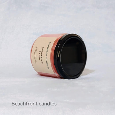 Beachfront Candle Scented Candle for Women - Aromatherapy Stress Relief Soy Wax Fragrance Candle with 65+ Hour Burn, Perfect Scented Jar Candle for Home, Men & Women (Banana Nut Bread)