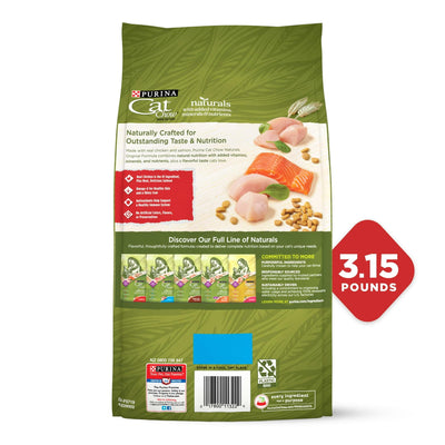 Trase A Naturals with Added Vitamins, Minerals and Nutrients Dry Cat Food - Naturals Original - Chicken & Salmon - 3.15 lb Bag