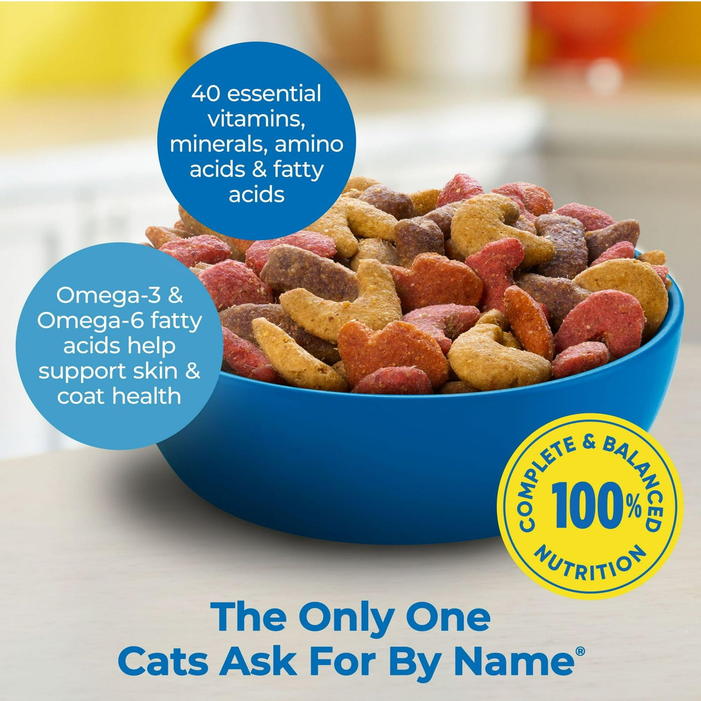 Trase A Seafood Medley Dry Cat Food - High in Protein - Support Strong, Healthy Muscles - 40 Essential Vitamins, Minerals, Amino Acids and Fatty Acids - 3.15 Pound Bag