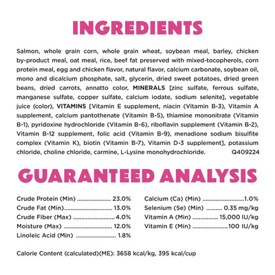 Trase A Originals with Natural Salmon Natural Dry Dog Food Formula with Added Vitamins, Minerals and Nutrients - Support Immune System Health - 14 lb Bag