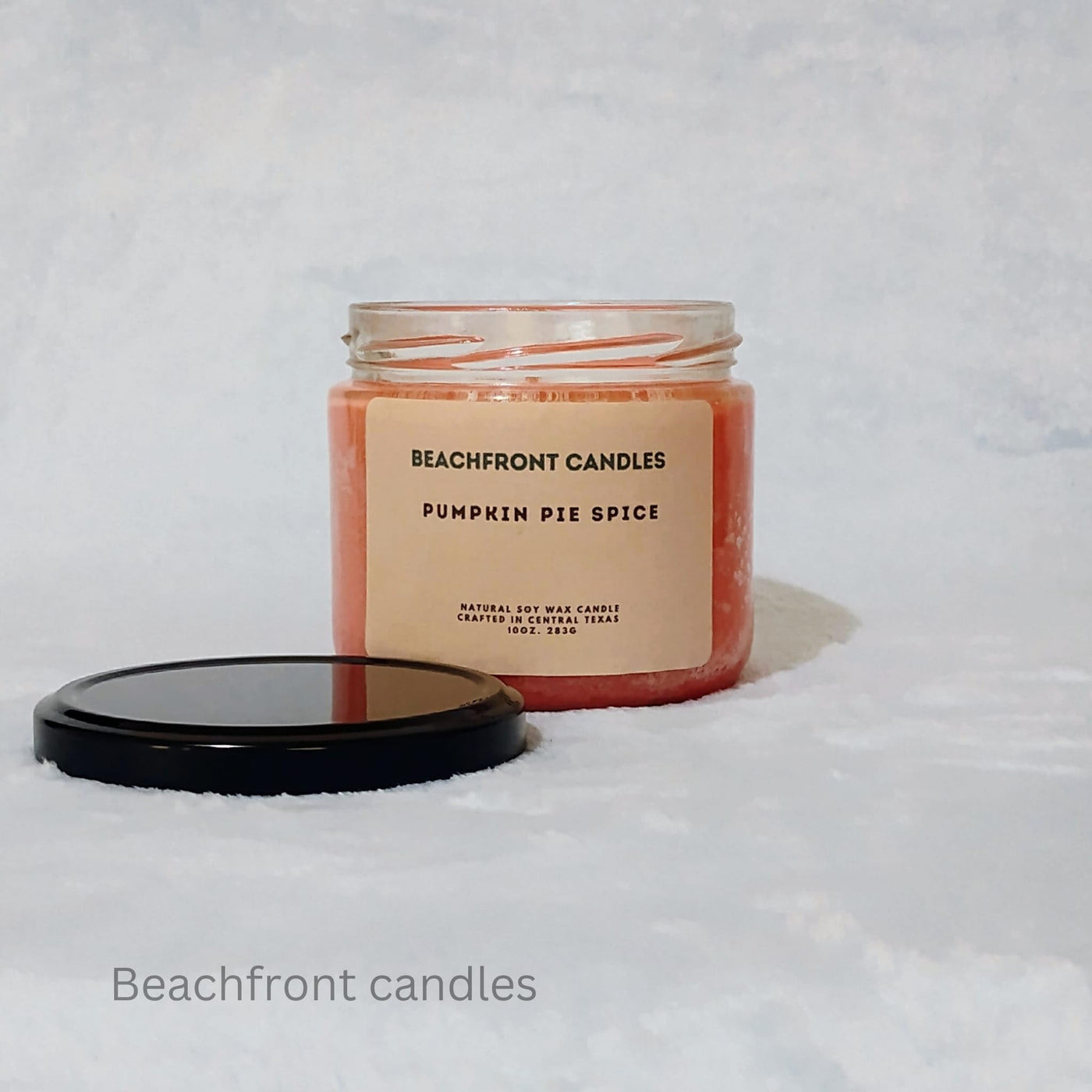 Beachfront Candle Scented Candle for Women - Aromatherapy Stress Relief Soy Wax Fragrance Candle with 65+ Hour Burn, Perfect Scented Jar Candle for Home, Men & Women (Pumpkin Pie Spice)