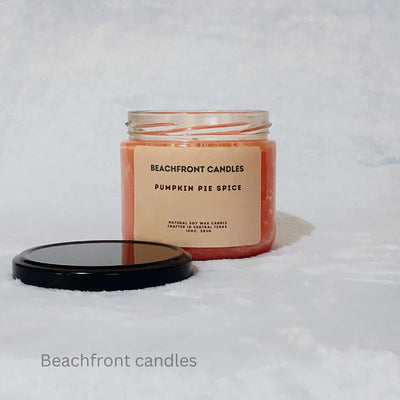 Beachfront Candle Scented Candle for Women - Aromatherapy Stress Relief Soy Wax Fragrance Candle with 65+ Hour Burn, Perfect Scented Jar Candle for Home, Men & Women (Pumpkin Pie Spice)