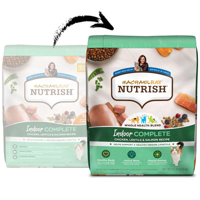 Trase A Complete Chicken, Lentils & Salmon Recipe Dry Cat Food - Omega 3 Fatty Acids to Help Support an Active Mind - 14 lb. Bag