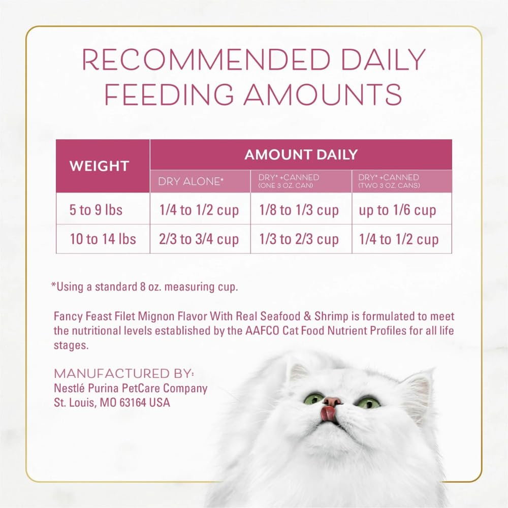 Trase A Indoor Dry Cat Food, Filet Mignon Flavor with Real Shrimp and Seafood, 3 lb Bag