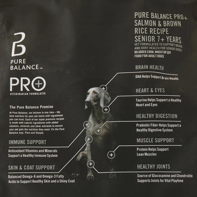 Trase A Pro+ Senior Salmon & Brown Rice Recipe Dry Dog Food, Real Salmon is The First Ingredient, 8 lbs