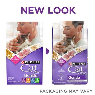 Sensitive Stomach Dry Cat Food, Turkey - Protein Rich with Real Farm Raised Turkey - Omega 6 Fatty Acids to Promote Healthy Skin and a Shiny Coat - 3.15 lb Bag