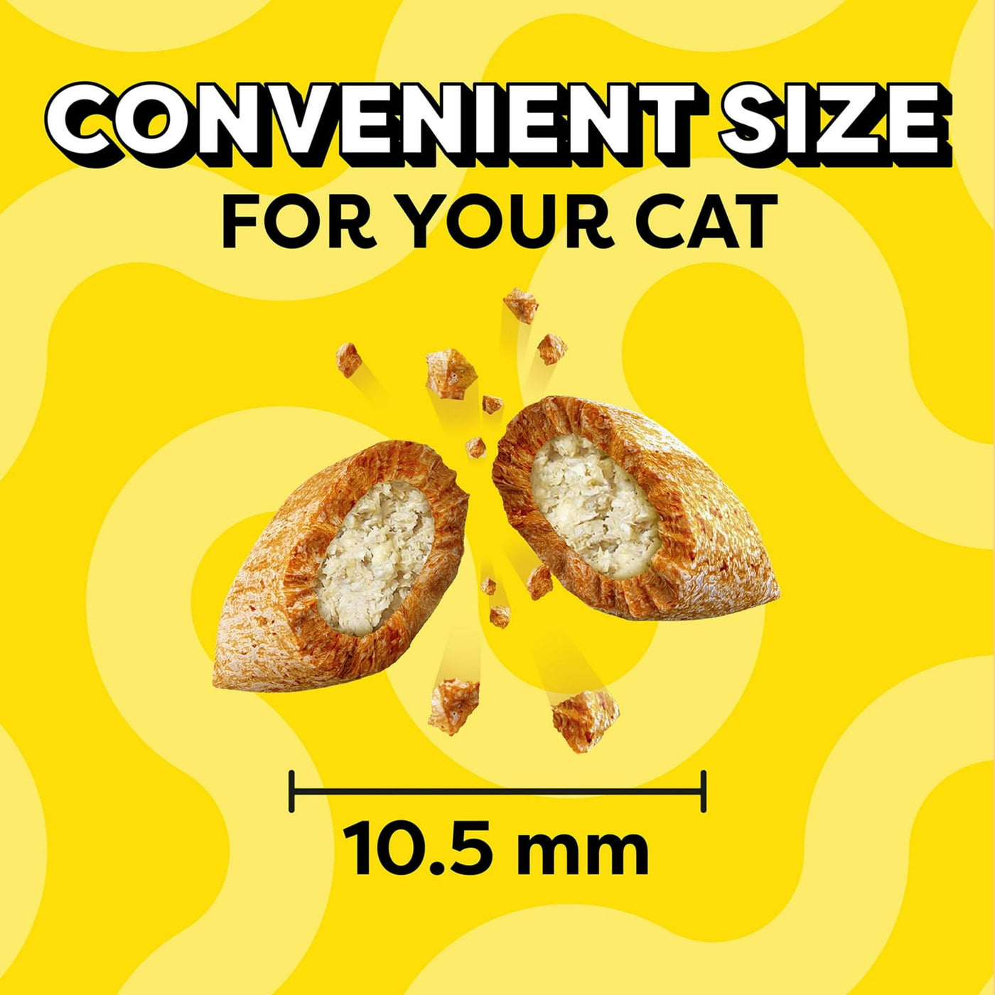 Classic Tempting Tuna Flavor Crunchy and Soft Dry Dry Cat Treats - Complete and Balanced Nutrition for Adult Cat Maintenance - 6.3 oz Pouch