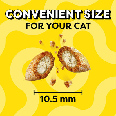 Classic Tempting Tuna Flavor Crunchy and Soft Dry Dry Cat Treats - Complete and Balanced Nutrition for Adult Cat Maintenance - 6.3 oz Pouch