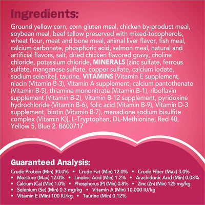 Trase A Gravy Swirlers, Indoor Dry Cat Food, Flavors of Chicken & Salmon with Vitamins & Minerals, Cat Food for Adult Cats, 3.15 lb Bag