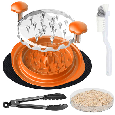 Trase A Chicken Shredder Tool Twist with Tongs & Cleaning Brush|Meat Shredder with Transparent Lid with Anti Slip Base