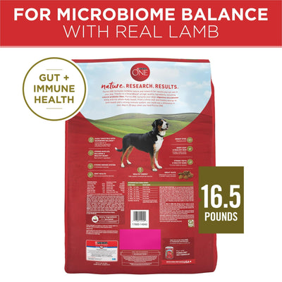 High Protein Dry Dog Food - Grain Free Lamb & Rice Formula - Omega 6 Fatty Acids, Vitamins and Minerals Help Support Healthy Skin and Coat - 16.5 lb Bag