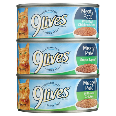 Trase A Paté Favorites Variety Pack Wet Cat Food - Complete Nutrition for Kittens and Adult Maintenance - 5.5 Ounce Cans, 12 Count