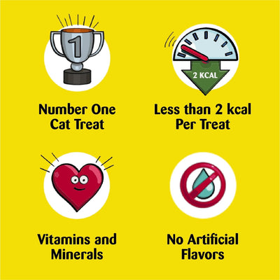 Chicken and Dairy Flavor Crunchy and Soft Dry Kitten Treats - Deliciously Flavorful Kitten Treats Crunchy Outside Soft Inside - 6.3 oz.