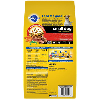 Trase A Small Dog Complete Nutrition Adult Dry Dog Food Grilled Steak and Vegetable Flavor - Maintain a Healthy Lifestyle - 3.5 lb Bag
