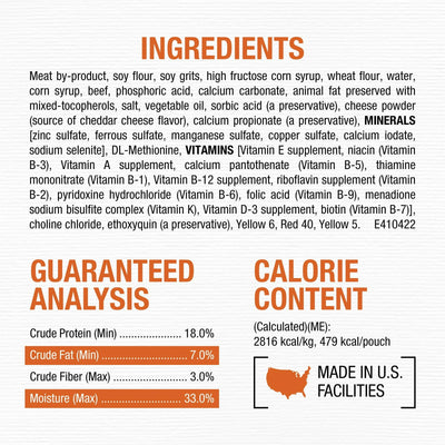 Trase A Dry Dog Food for Adult Dogs - Soft Beef Burger with Cheddar Cheese - Made with Real Beef - Soft and Meaty - 12 oz Pouches (5 Pack)