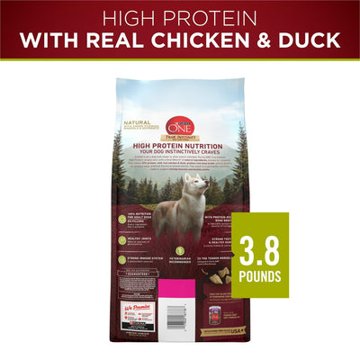 True Instinct Dry Dog Food - High Protein with Real Chicken & Duck - 100 Percent Nutrition for Adult Dogs with Added Vitamins, Minerals and Nutrients - 3.8 lb Bag